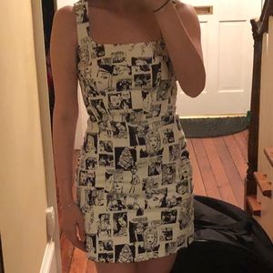 Reformation Davies Bustier Denim Mini Dress